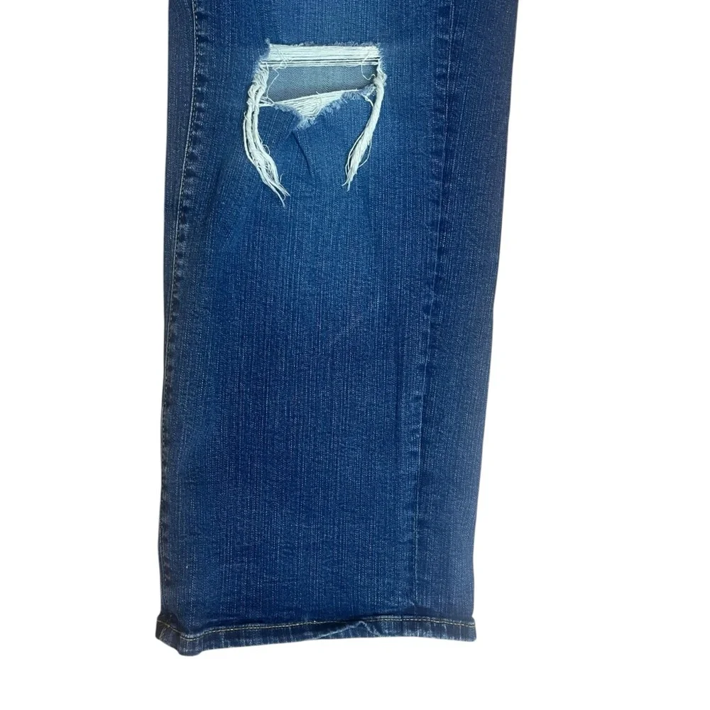 Torrid Women's Distressed Perfect Wide Leg Vintage Stretch Jeans Sz 18 - Picture 4 of 9